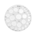 thumbnail image 4 of Rongfmy Circle Drawing Ruler Acrylic Round Hole Ruler for Building Formwork Painting 3 to 15 mm, 4 of 9