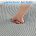 thumbnail image 3 of Puremind U Shaped Sofa with 2 Movable Ottomans, Corduroy Modular Sectional Couch for Living Room/Apartment, Light Grey, 3 of 8