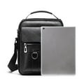 thumbnail image 3 of Fmxomd Messenger Bag for Men Crossbody Shoulder Purse Small Vintage PU Leather Satchel Pouch Side Crossover Handbag Office Business for Men, Black, 3 of 6