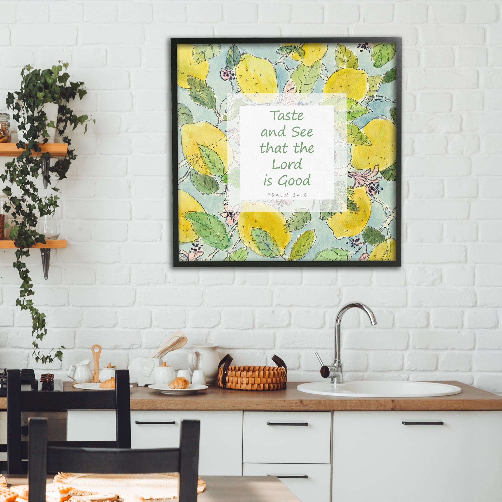 Stupell Industries Taste & See Lord Is Good Black Framed Giclee Art, design by Lanie Loreth