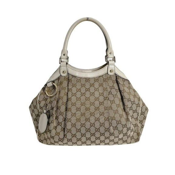 Pre-Owned Gucci GG Canvas Sooki Tote Bag, 211944, Beige (Good)