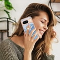 thumbnail image 5 of 360 Degree Rotating Ring Stand Case for Google Pixel 8,Dteck Shockproof Marble Patterned TPU Case Kickstand Slim Back Cover, Blue, 5 of 6