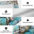 thumbnail image 6 of Coastal Sea Turtle Outdoor Rug for Patio/Deck/Porch, Non-Slip Large Area Rug 5 x 7 Ft, Nautical Beach Starfish Coral Teal Indoor Outdoor Rugs Washable Area Rugs, Reversible Camping Rug Carpet Runner, 6 of 8