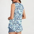 thumbnail image 5 of Cilsoka Women's Summer Tank Tops V Neck Sleeveless Floral Printed Shirts Blouse ,Fashion Tops Work, 5 of 6