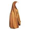 thumbnail image 2 of Hijaz Dark Brown Slip on Amira Shayla Hijab Jersey Tube Scarf Cotton One Piece, 2 of 3