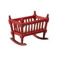 thumbnail image 1 of EIGTHTAIL Adorable Berceau Miniature Mobilier Simulé Simulation Poupée Bébé Berceau Enfants Joue Couleur Enfant en Bois Rouge, 1 of 6