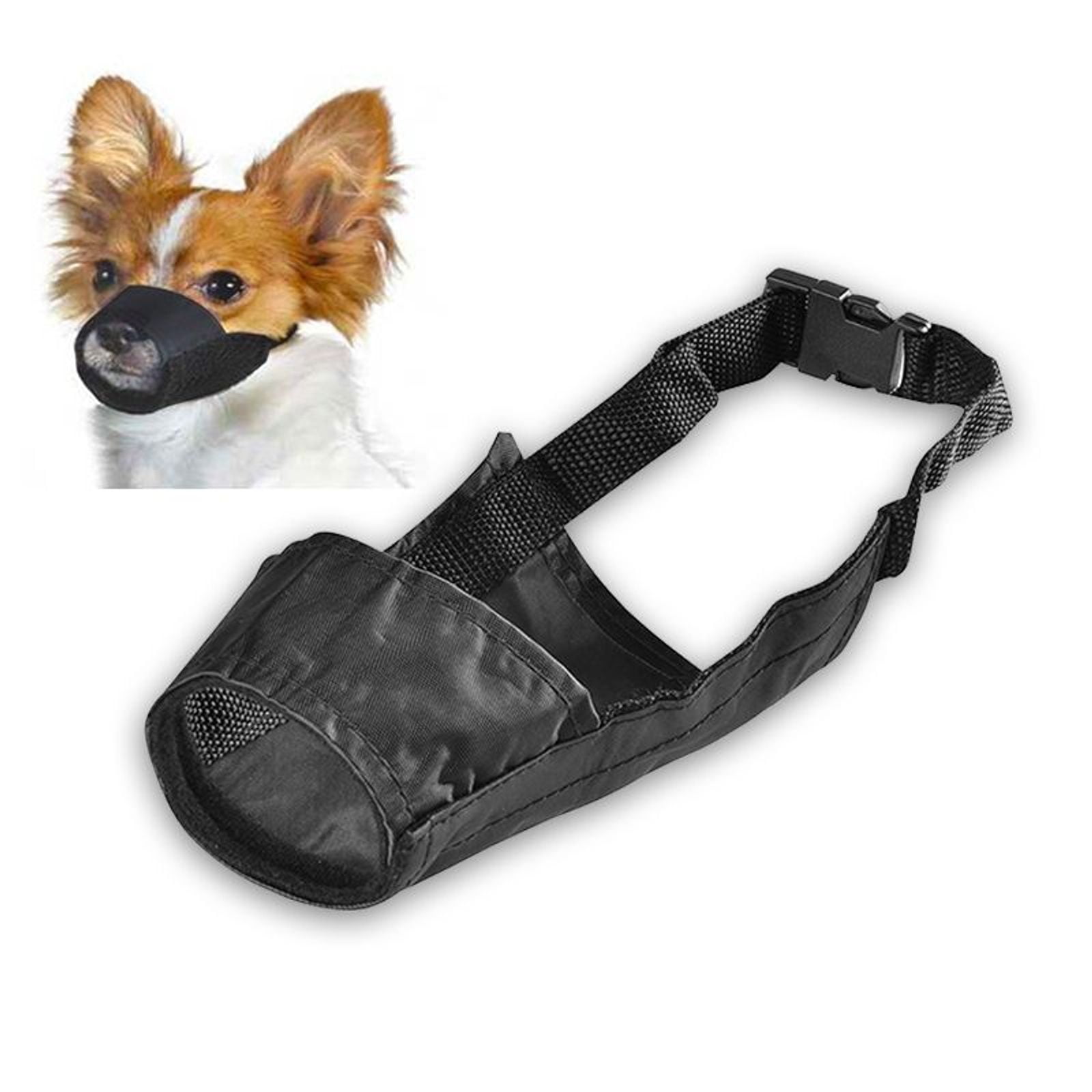 1 heiyun Pet Dog Muzzle Breathable Anti-Biting Plastic Bark Mesh Pet Supplies Dog Mask Mouth Grooming