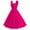 Hot Pink, variant on Xihbxyly Womens Dresses Oversized Solid Color Off the Shoulder Cocktail-Length Dress Leisure Slim Fit Sleeveless Sundress