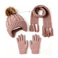 thumbnail image 5 of Little/Big Kids Winter Casual Hat Toddler Scarf and Glove Set with Knit Winter Hat, 5 of 6