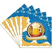 40 Pcs Oktoberfest Paper Napkins Oktoberfest Disposable Blue Luncheon Napkin for Bavarian German Beer Festival Oktoberfest Party Decorations Supplies$$Home Decor, Kitchen, & Other