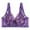 Purple, variant on Bigersell Wireless Bras for Women Floral Lace V-Neck Padded Bralettes Ladies Push-up Bra No Underwire Comfort Strap Everyday Wire-Free Bra Hook and Eye Bra Closure Pink XXL