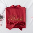 thumbnail image 1 of Bata de novia para la mañana, pijama holgado de primavera, verano y otoño, camisón de seda de imitación, bata de baño bordada para boda, vestido de dama de honor para grupo de mujeres, 1 of 6