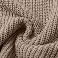 thumbnail image 7 of Womens Sweaters Women's Sweater 2026 Fall Winter Crew Neck Long Sleeve Warm Soft Knitted Pullover Khaki XL, 7 of 7