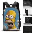 thumbnail image 2 of OSBELE Simpson Children's Backpacks,The Simpsons Kids Backpack Student Bookbags 3D Printed Teenagers Travel Backpacks, Large Capacity Rucksack, 2 of 5