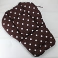 thumbnail image 4 of Asiento Cochecito para Bebé Cojín para Silla Paseo Alfombrilla Algodón Punto Blanco Marrón, 4 of 6