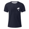 thumbnail image 1 of Men's Hawaii Printed T-Shirt Men's Loose Casual Short Sleeve TopL, 1 of 4