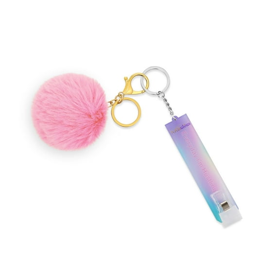 NABulous™ Long Nail Card Grabber - Iridescent Unicorn Chrome 'Everyday I'm Hustlin' - Credit Card Puller Keychain with Pom Pom - ATM Debit Card Clip - Sanitary Tool (Unicorn Chrome)
