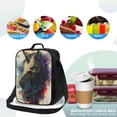 thumbnail image 4 of Naloa Colorful Ink Cute Horse Lunch box Lunch bag for men women Large capacity Lunchbox Insulated Lunch bag Lunch box cooler, 4 of 7