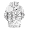 thumbnail image 6 of POBUDS Hoodie, Regular Fit Sporty Pullover Hooded Sweatshirt for Men Women Kastellorizo Greece S, 6 of 6