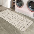 thumbnail image 6 of Kitchen Rugs and Mats,Bird on Branch Green Leaves 2 Piece Anti Fatigue Area Runner Rug Set Comfort Standing Floor Mat,Vintage Linen Non Slip Absorbent Doormats for Laundry/Bathroom/Bedroom, 6 of 6