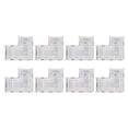 thumbnail image 3 of Connecteurs de Bande Lumineuse LED en Forme de L, 8 Pcs Connecteurs de Bande LED Cob Installation Facile Sans Espace 4 Broches 10mm pour la Maison, 3 of 8