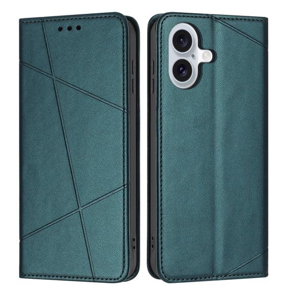 Decase Wallet Case for iPhone 17 with Credit Card Holder,PU Leather Folio Flip Kickstand Protective Shockproof Cover Compatible with Apple iPhone 17 Phone Case,Green