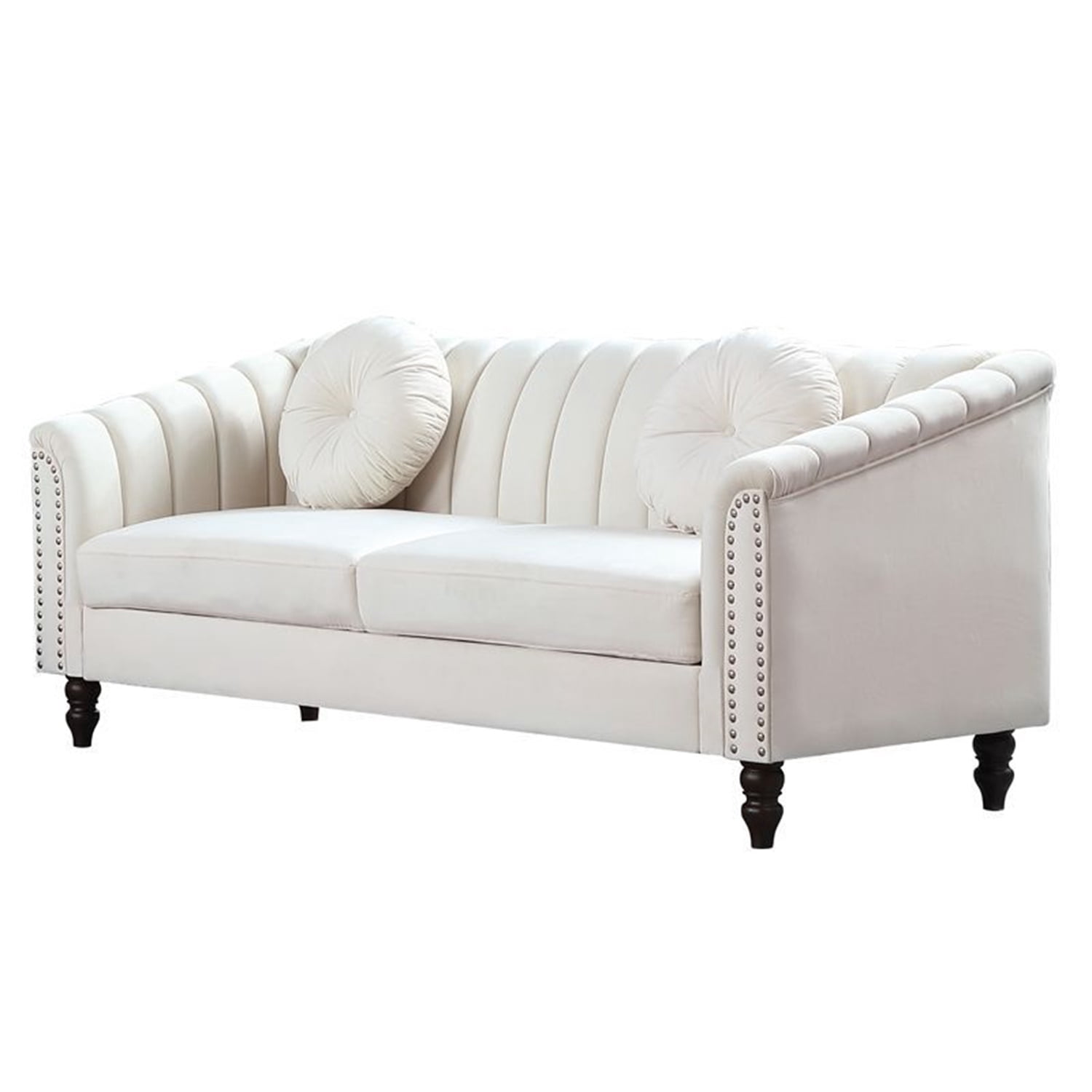 Hommoo Sofa Set,Microfiber 3-Piece Couch Living Room Sofa Set Including 3-Seater Sofa, Loveseat and Single Chair, for Apartment Furniture Set,White