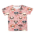 thumbnail image 4 of Gerichy Girls Graphic Print T-Shirt Girl Fashion Valentines Day Printed Short Sleeve Tshirt Summer Tops, 4 of 5