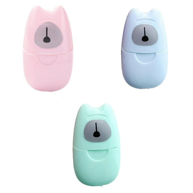 Mini Viaje Lavado A Mano Perfumado Rebanada Espuma De Jabón Hojas De Papel Sunnimix Mini hojas de papel de jabón espumoso