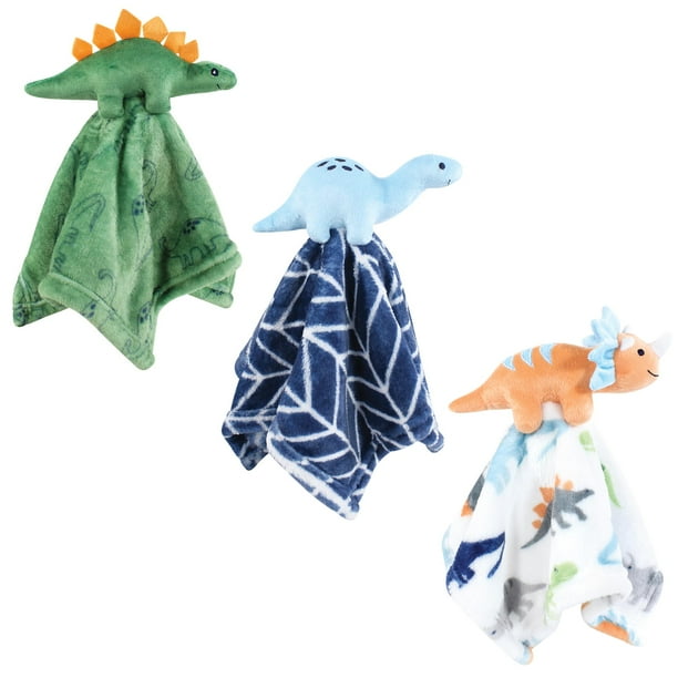 Manta de Seguridad Hudson Baby con Carita de Dinosaurio, Paquete de 3, 36 cm