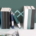 thumbnail image 4 of Support de Livres en Métal Rétractable - Organiseur de Bureau Pliable pour Livres et Fournitures de Bureau, Solution de Rangement, Vert, JKODE, 4 of 7