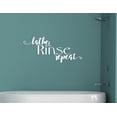 thumbnail image 3 of Bathroom Wall Décor Art - Lather Rinse Repeat – Wall Decal Vinyl Lettering Stickers 23x10-Inch White, 3 of 5