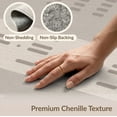 thumbnail image 6 of ODIKA 4'x6' Grey Stilt Micro-Crosshatch Design Washable Area Rug Modern Patterns with Style for Dorm Room, Small Living Stain Resistant Low Profile, Easy Care, 6 of 7