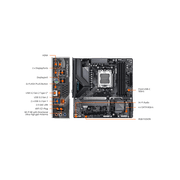 GIGABYTE B850M EAGLE WIFI6E AMD AM5 Motherboard, M-ATX, DDR5, 2x M.2, PCIe 5.0, USB-C, USB 3.2 Gen 2, WIFI6E, 2.5GbE LAN, EZ-Latch, Wi-Fi EZ-Plug