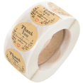 thumbnail image 2 of 1000 Thank You Stickers Scrapbooking Label Wedding Stickers Adhesive Sticker Kraft Round Labels 8X5X4cm, 2 of 7