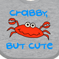 thumbnail image 4 of Inktastic Crabby but Cute Boys or Girls Baby Bib, 4 of 4