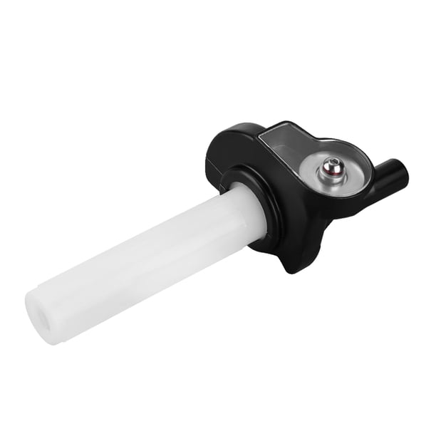 Empuñaduras de acelerador visual para motocicleta de 22 mm, mango giratorio de acelerador de gas para moto de cross, rodillo blanco