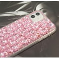 thumbnail image 3 of iPhone 11 Bling Glitter Case,Luxury Shiny Diamond Crystal Rhinestone Sparkly Jewelled Gemstone 3D Handmade Clear Cover Case for iPhone 11 6.1'' (Pink), 3 of 8