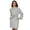 Steel Mist, variant on - Mirielle Robe - Striped Cotton Poplin Robe, Lightweight & Comfortable (Serene Sky, Large)