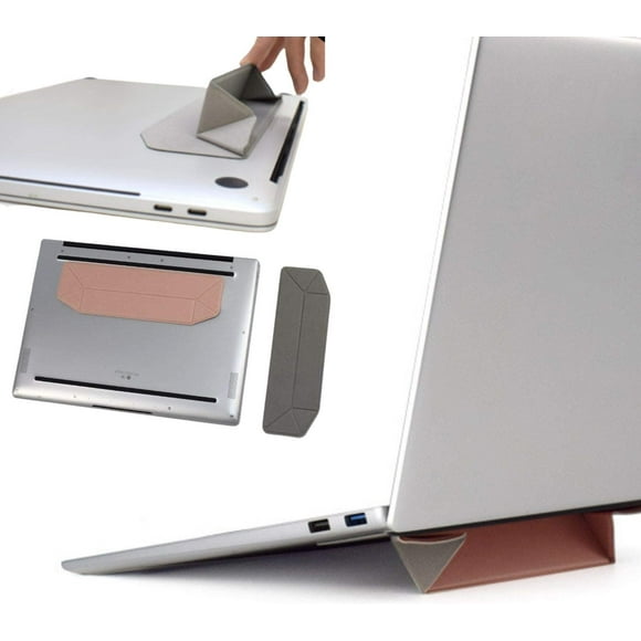 Aporia - Adhesive Foldable Laptop Stand | Hold up to 18 lbs (8kg) | Fit laptops from 11.6 to 15.6 | Attach & Remove