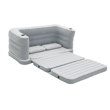 Bestway 79 x 63 x 25 Inches Multi Max II Air Couch Inflatable, Gray | (Best Way To Clean Your Couch)