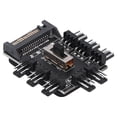 thumbnail image 3 of Computer Fan Hub Splitter, Thickened Glue Speed Control Function 3pin Extension Cable 8 Way Speed Controller  For 12V 3PIN Fan, 3 of 8