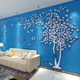 thumbnail image 3 of Etiqueta De La Pared 3D DIY Árbol Tatuajes De Pared Arte De La Pared Etiqueta Murales Decoración De La Pared Para El Hogar Navidad Dormitorio, Pasillo, Escaleras, Habitación Del Bebé, Guardería Plata, 3 of 5