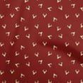 thumbnail image 1 of oneOone Cotton Poplin Maroon Fabric Christmas Dress Material Fabric Print Fabric By The Yard 42 Inch Wide, 1 of 1