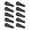 Black, variant on NFTIGB 10 Count Red Rubber Broadheads for Archery Practice and Sports Shooting, 8mm / 0.31 inches Outer Diameter, Safe Blunt Arrowheads for Field Training