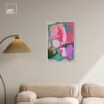 thumbnail image 3 of Miles Away II Retro Modern Abstract Canvas Wall Art by Art Remedy, White Floater Frame, 20"x30", 3 of 7