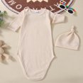 thumbnail image 2 of 2 Pcs Nouveau-Né Fille Garçon Rentrant à la Maison Robe Nouée Unisexe Tenue de Sommeil Pyjama, 2 of 6