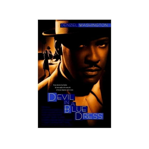Devil Blue Dress Denzel Washington Movie Film Poster