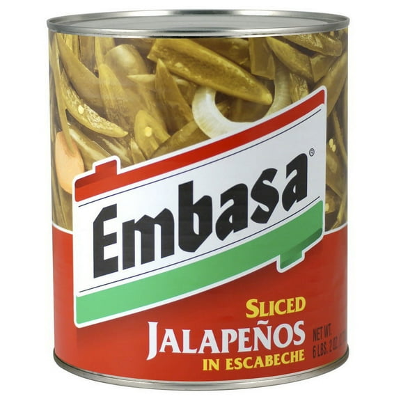 Embasa Sliced Jalapenos In Escabeche, 98 Ounce, 6 Per Case