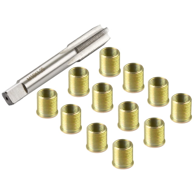 Thread Inserts Thread Tap Thread Repair Tools Galvanized Gasoline Engine Metal M14X1.25 Inserts M16X1.25 Tap Kit